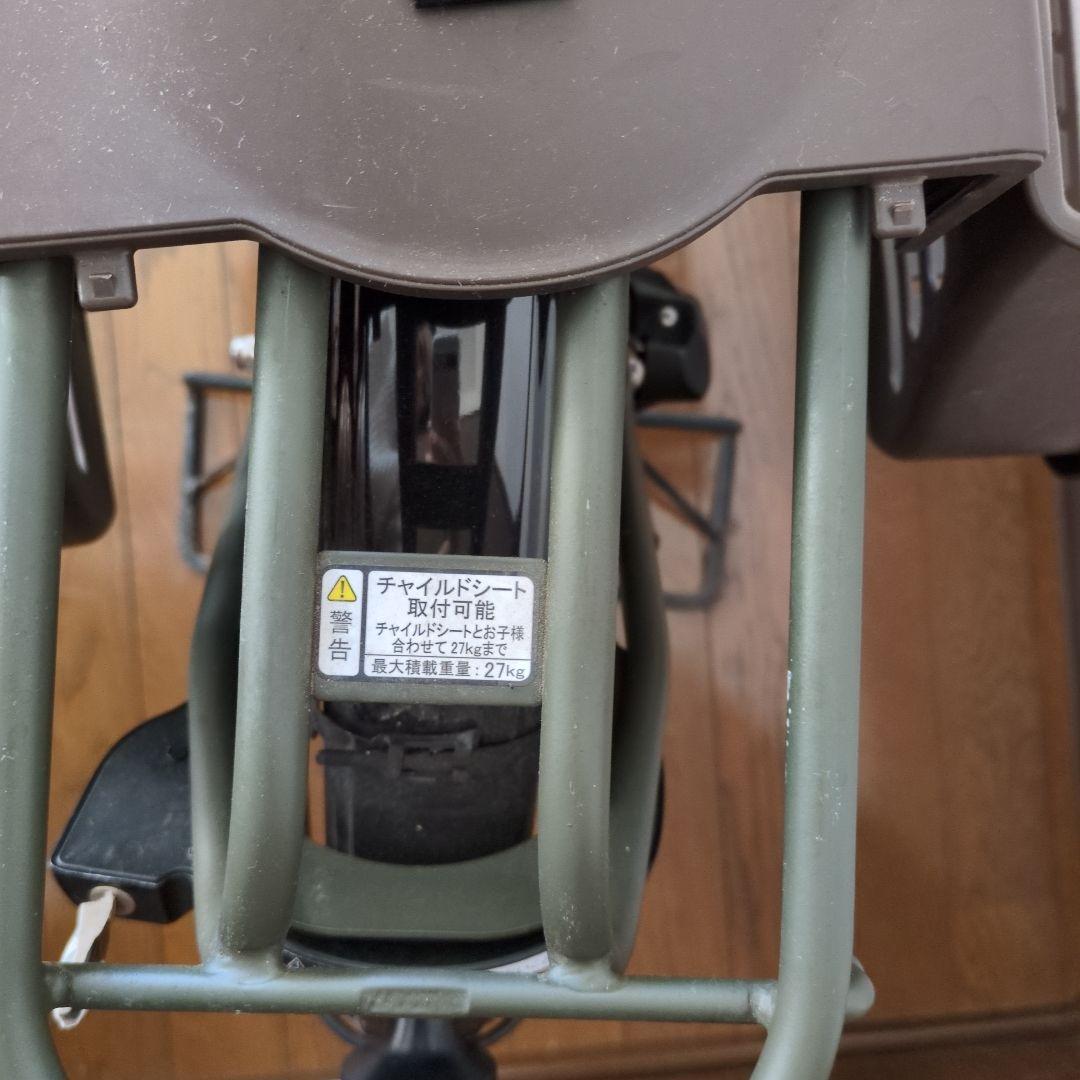 電動アシスト自転車チャイルドシート付きブリヂストンアシスタC STDマットカーキ