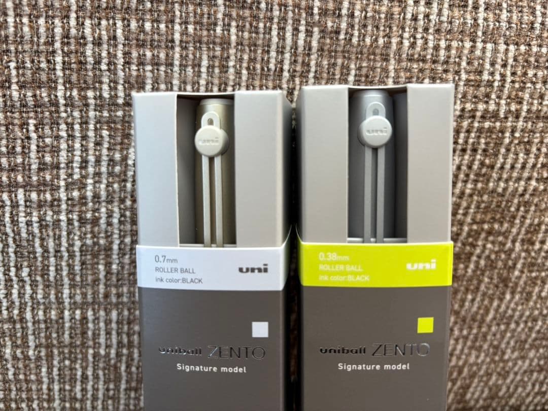 uni-ball ZENTO シグネチャーモデル 0.38mm・0.7mm　2本