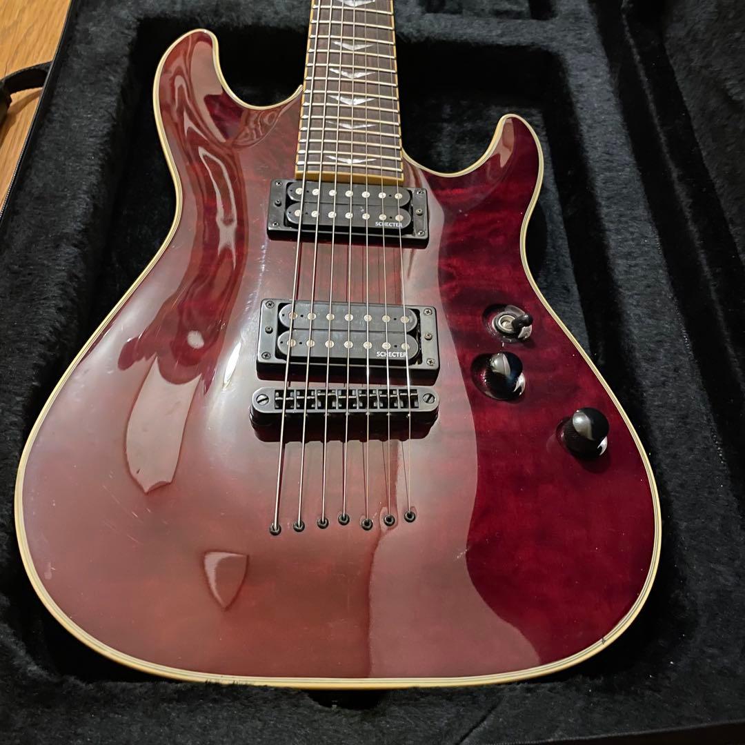 7弦ギター セミハードケース付 Schecter OMEN EXTREME-7