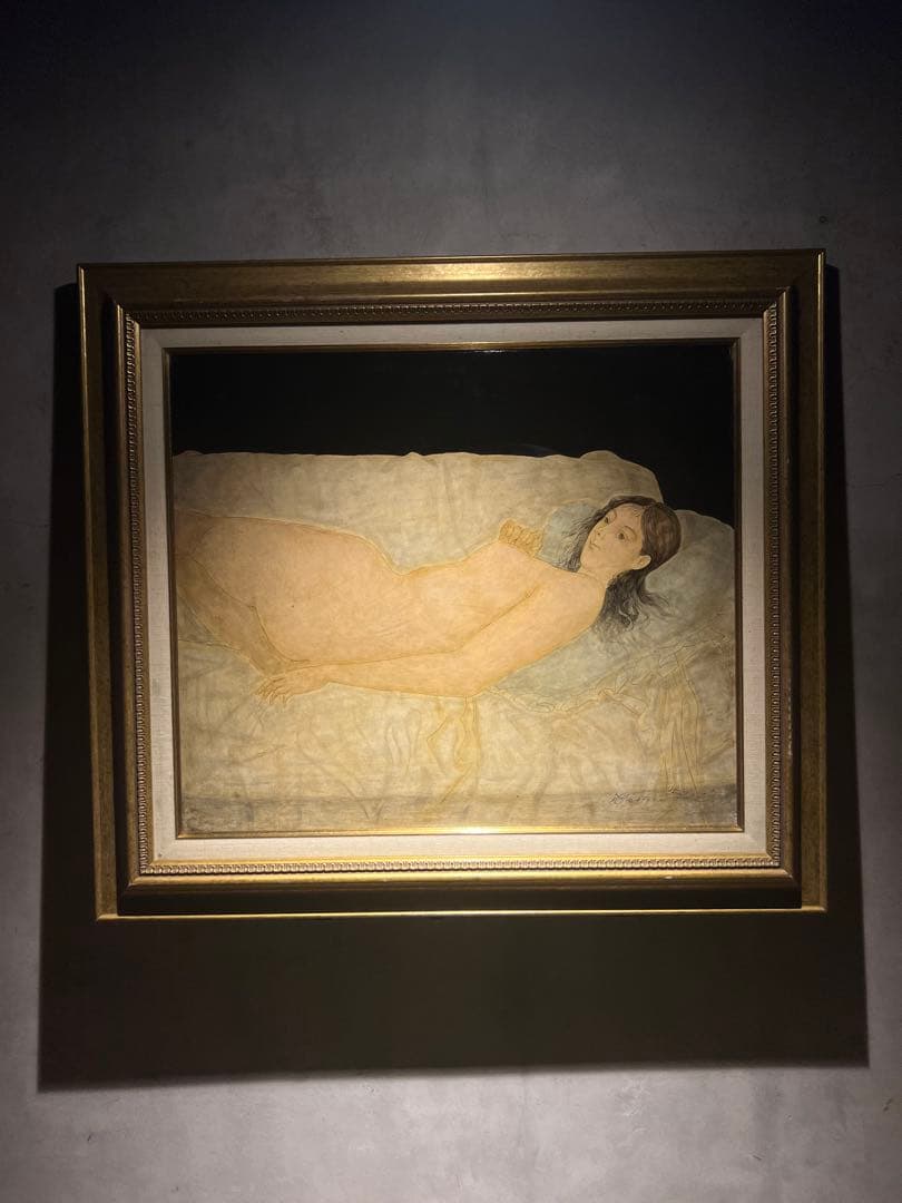 服部和三郎【横たわるヴィーナス】肉筆油彩画