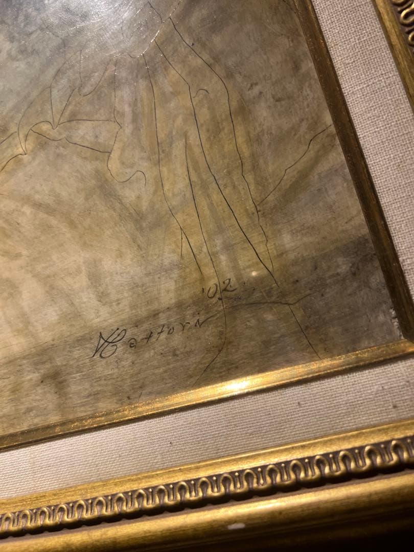 服部和三郎【横たわるヴィーナス】肉筆油彩画