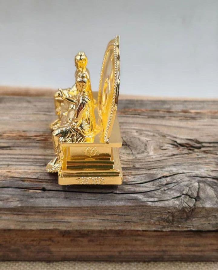 【修縁堂】妙法蓮華経二聖 多宝仏 釈迦如来 金メッキ 仏教法具 寺院用仏具