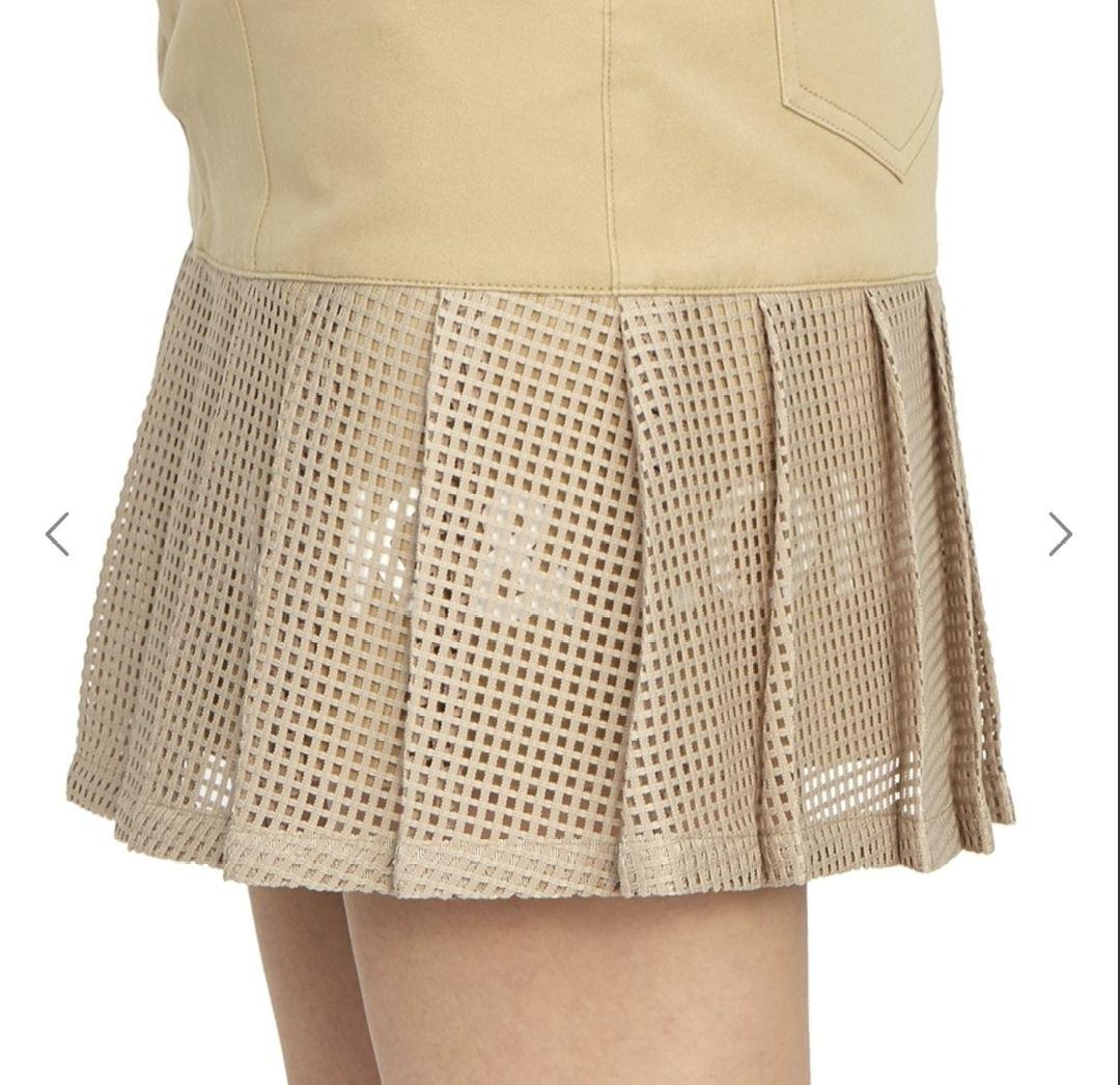 再再再値下げ美品 マークアンドロナ　スカート36 定価40700円 ベージュ