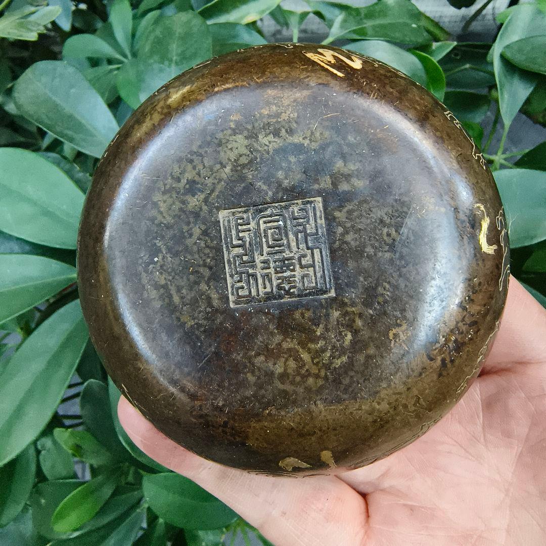 銅器 浄化空気香炉 暖手炉 禅意 香道 茶道 盤香炉 工芸品 置物