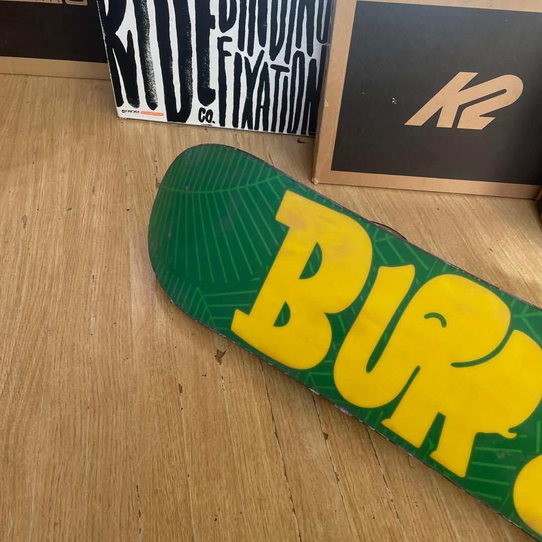BURTON　キッズスノーボードセット　100cm　バートン　バイン付3点セット