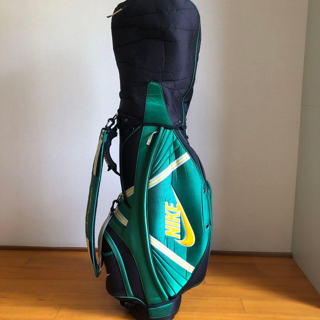 ナイキ NIKE キャディバック ゴルフバッグ グリーン フード付き