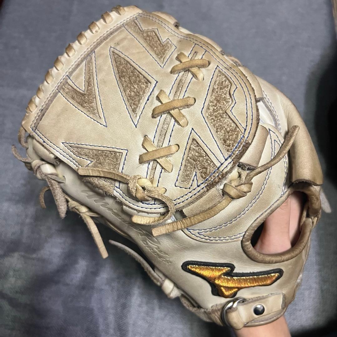 ミズノプロ オーダー グローブ 硬式 左 投手用 コネクトバック キャメル