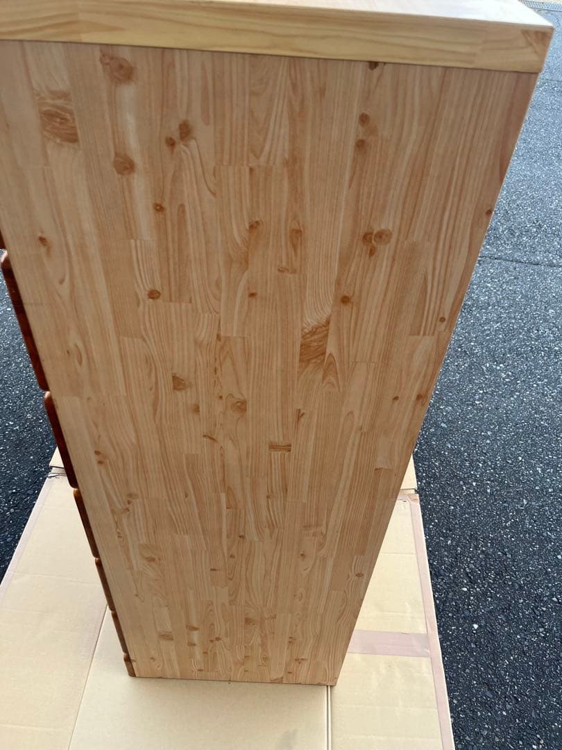 パイン材　木製 六段チェスト ハイチェスト タンス 洋服 収納 箪笥