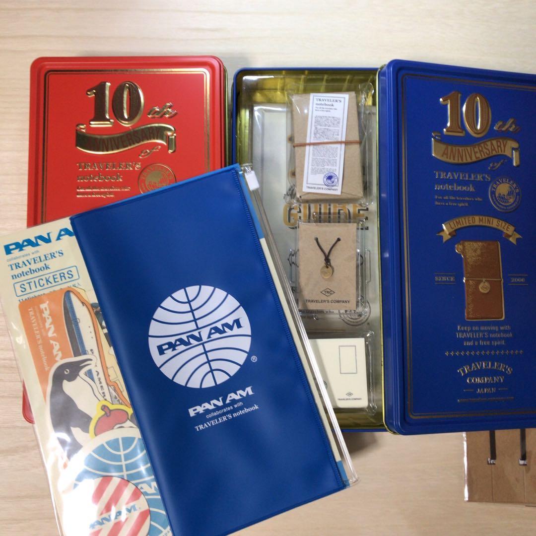 トラベラーズノート ミニ 10周年 缶セット 10th パンナム まとめ売り