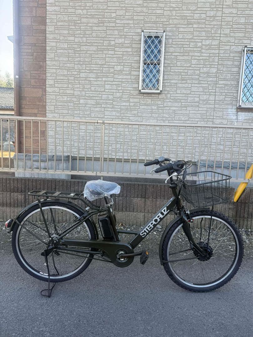 STEPBRUZ 電動アシスト自転車 オリーブグリーン