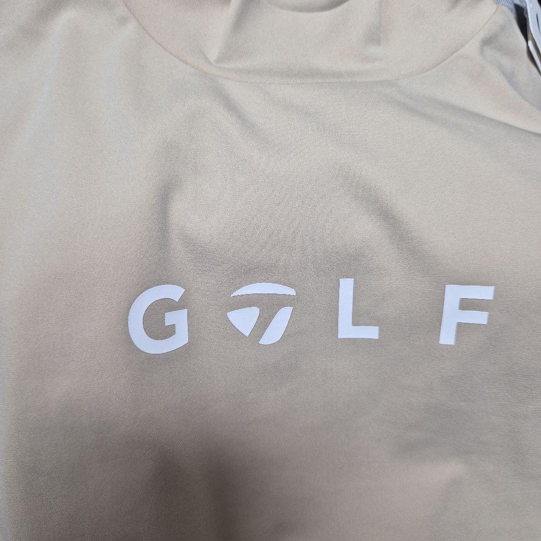 TaylorMade ゴルフ長袖シャツ モックネック UN359 ベージュ