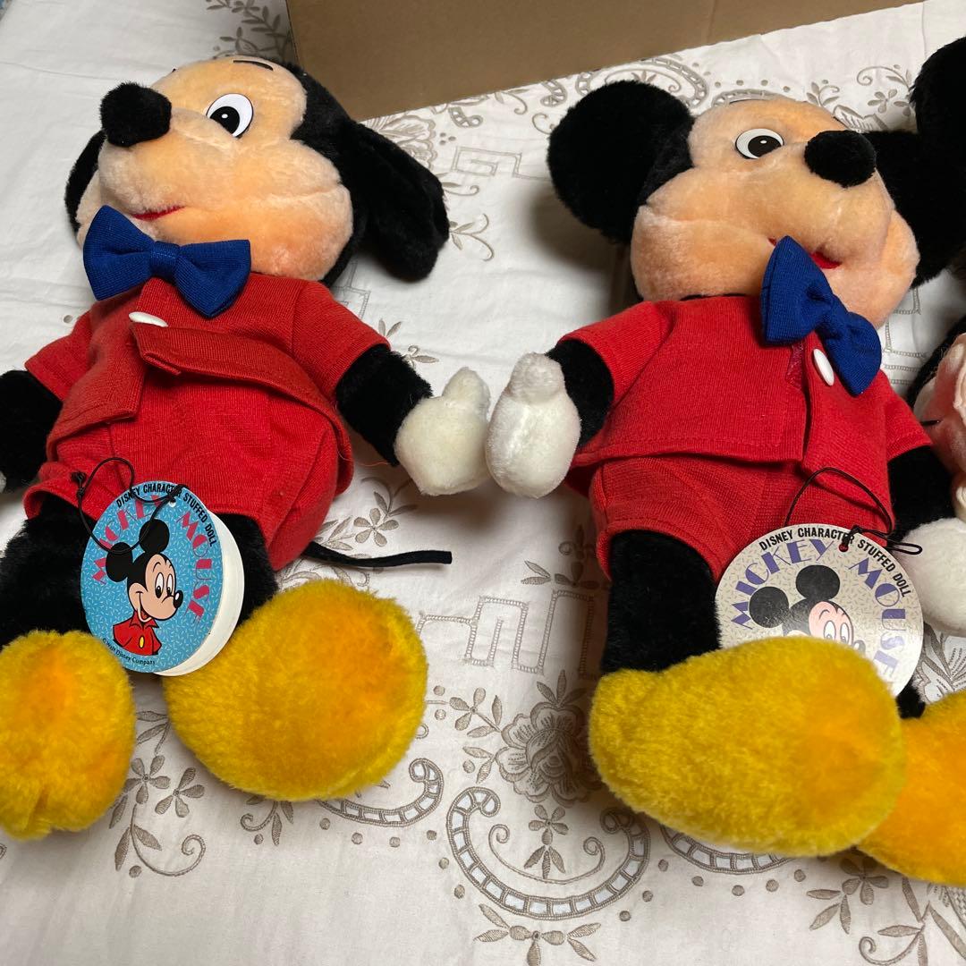 期間限定ご奉仕品　ミッキー&ミニぬいぐるみ4体　アニバーサリークッション2個