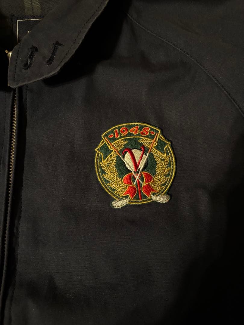 VAN JAC ヴァン スイングトップ L ネイビー ワッペン 1948