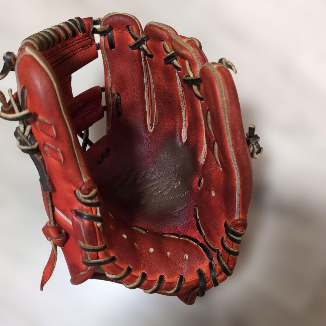 Mizuno Pro 硬式グローブ オレンジ
