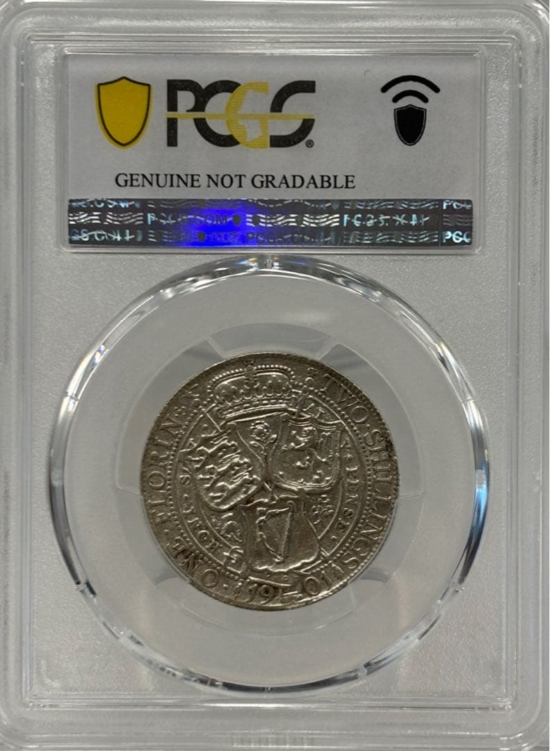 1901年 大英帝国 フローリン銀貨ヴィクトリア女王 PCGS認証