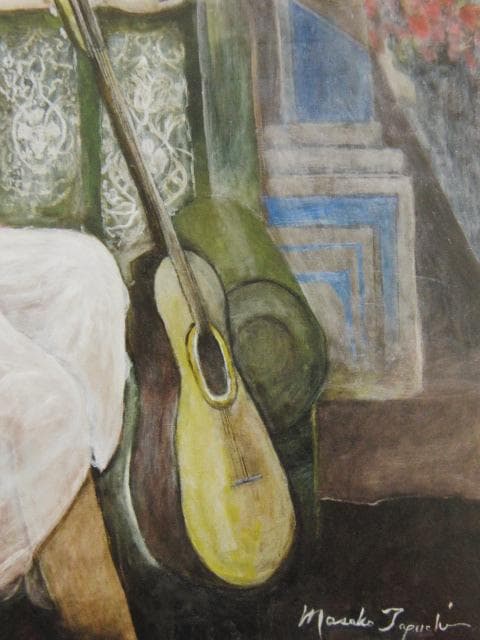 田口正子、【まどろみ】、希少な限定額装用画集画、新品高級額 額装付