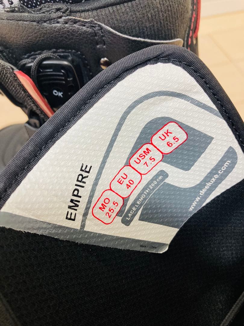 スノーボードブーツ　DEELUXE EMPIRE エンパイア 25.5cm