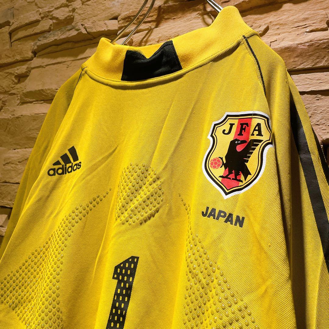 【希少】y2k/adidas×日本代表/長袖ユニフォーム/#1川口能活/GK/L