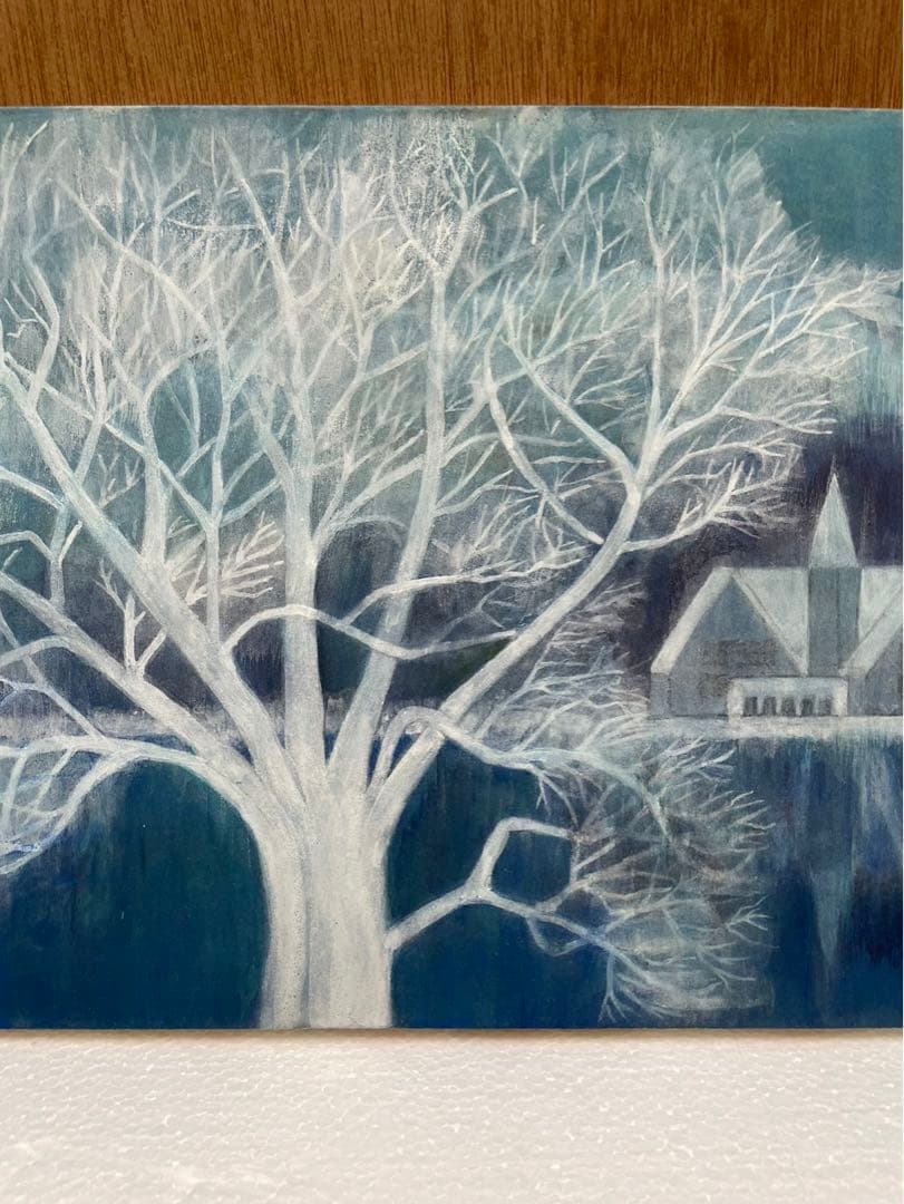 油絵 画家 ( 小宮 俊恵 ) タイトル  湖畔