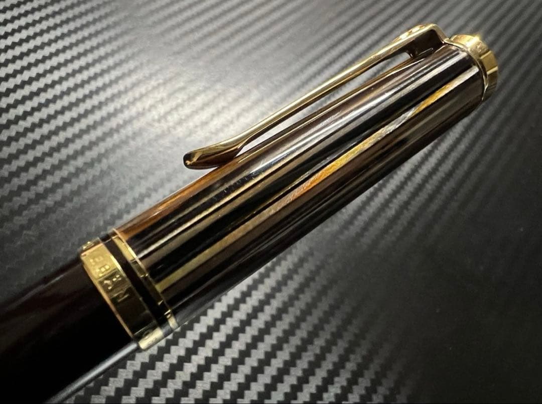 新品 ペリカン スーベレーン K800 茶縞 ボールペン 限定品