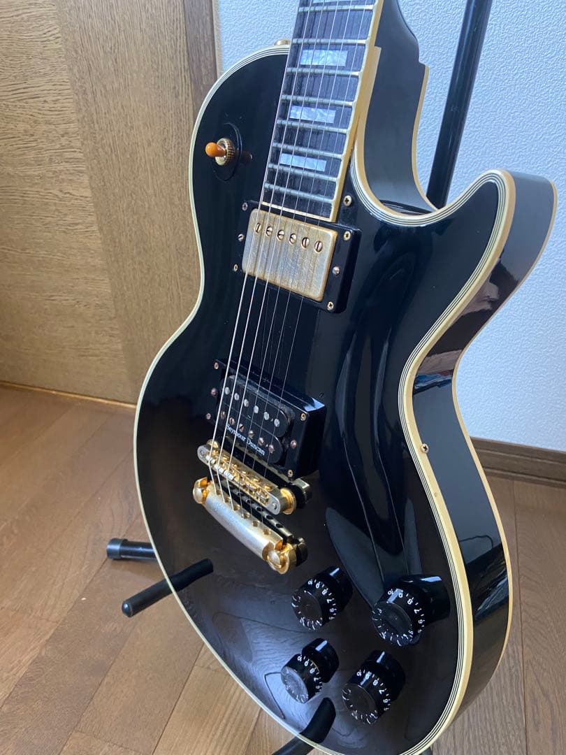 トーカイ　レスポールタイプ改 ブラック ソリッドボディ
