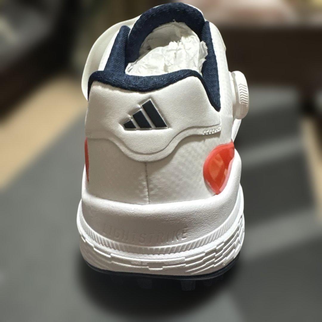 adidas BOAゴルフシューズ【新品】26.0センチ ホワイト/オレンジ