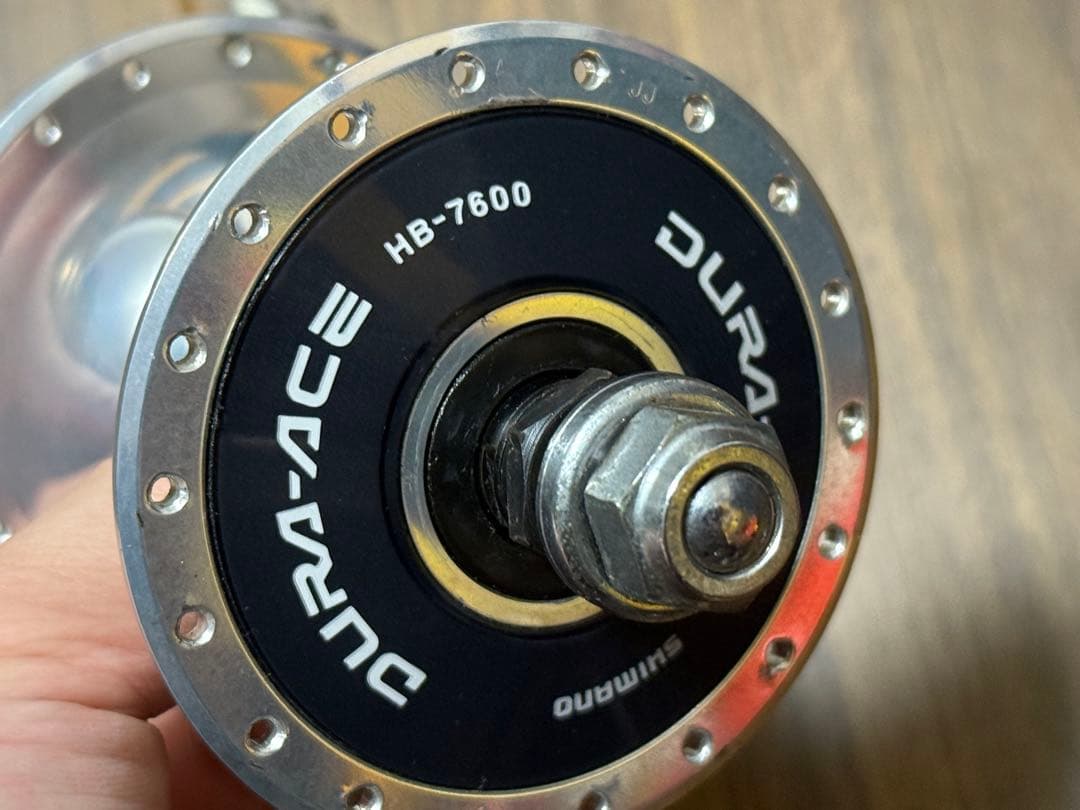 DURA ACE HB-7600 前後セット　36h コグ付き　NJS 競輪