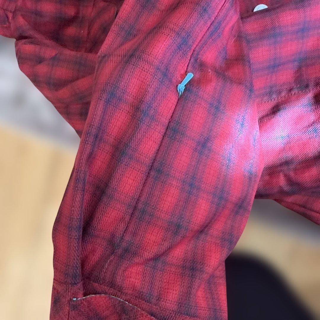 スノーボードウェア 赤と黒 チェック柄 Xnix