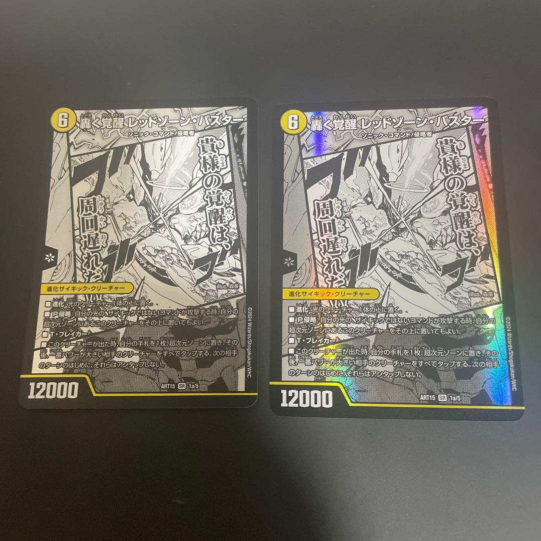 蒼き覚醒ドギラゴンX/轟く覚醒レッドゾーン・バスター　神アート　2枚セット