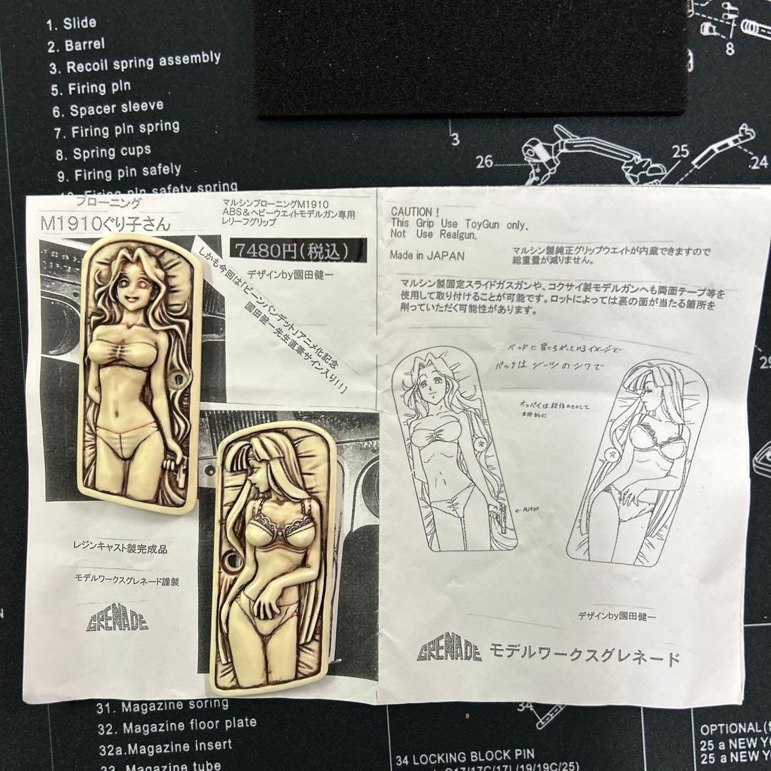 モデルワークスグレネード ぐり子さん M1910用 レジンキャスト製グリップ