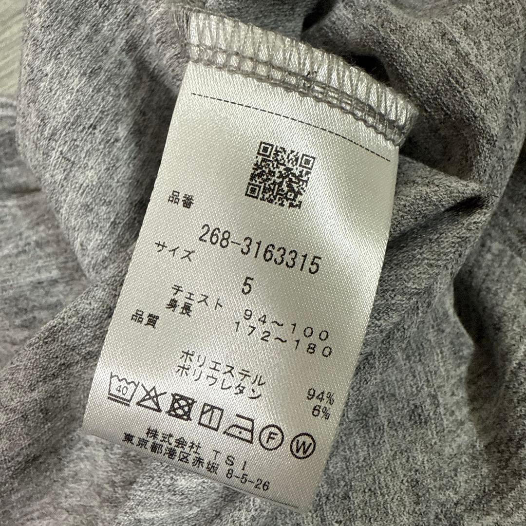 新品　PGG ピージージー　長袖モックネックシャツ　メンズ5