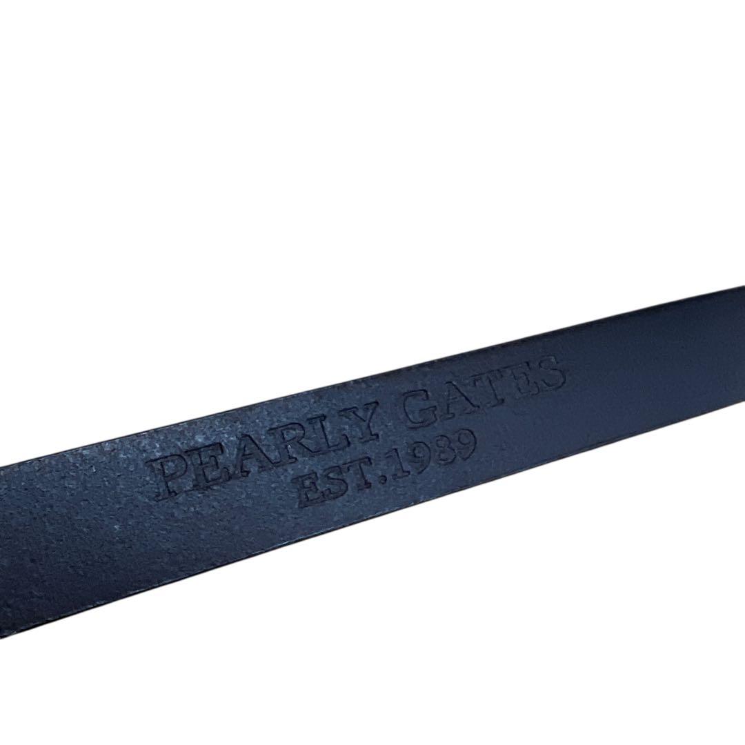 新品未使用タグ付き\"PEARLY GATESパーリーゲイツ\" LOGOベルト 金