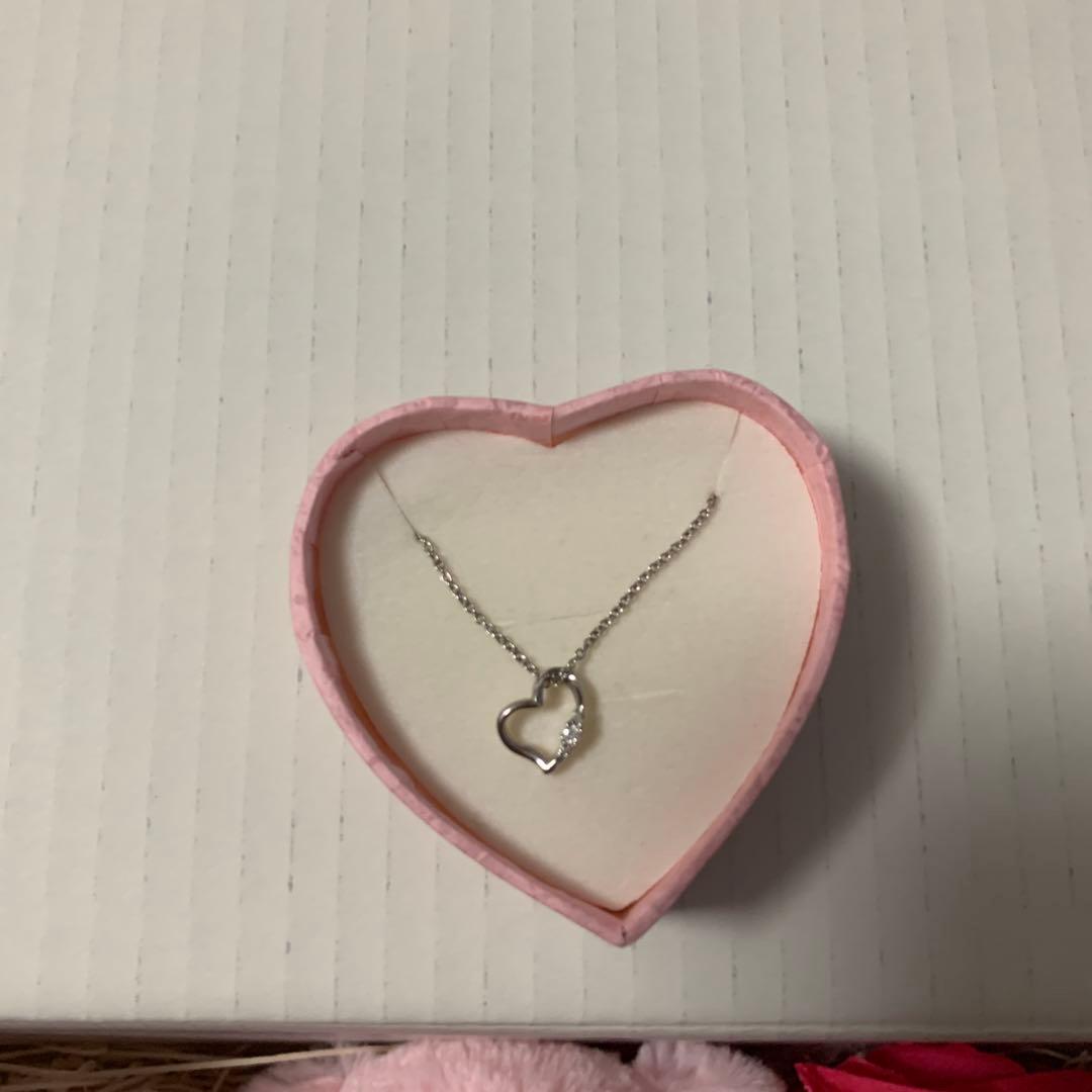 テディベア ピンク アメジスト ネックレスセット