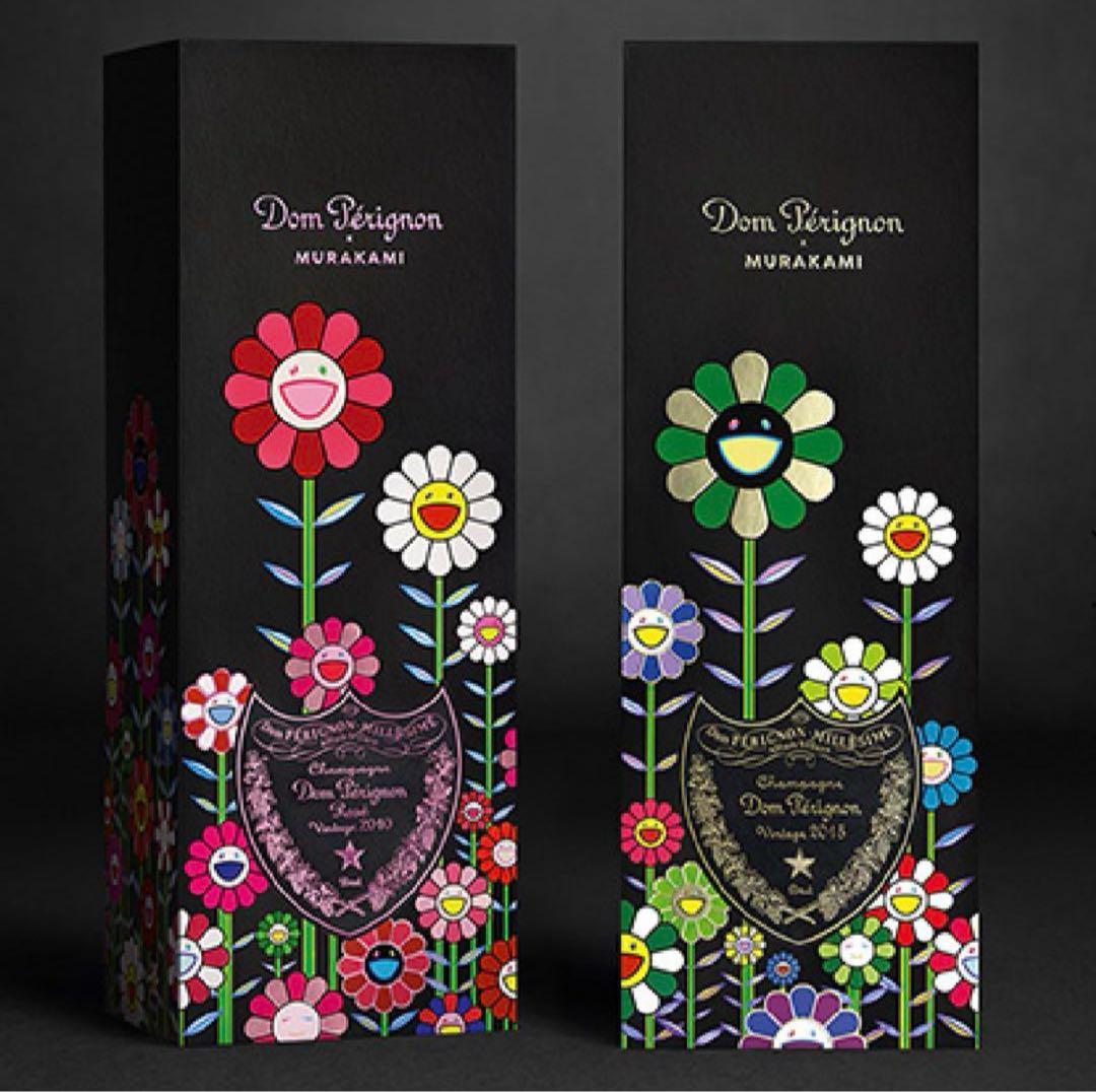【新品未開封】ドンペリニヨン村上隆限定コラボ2本セット（2015、ロゼ2010）