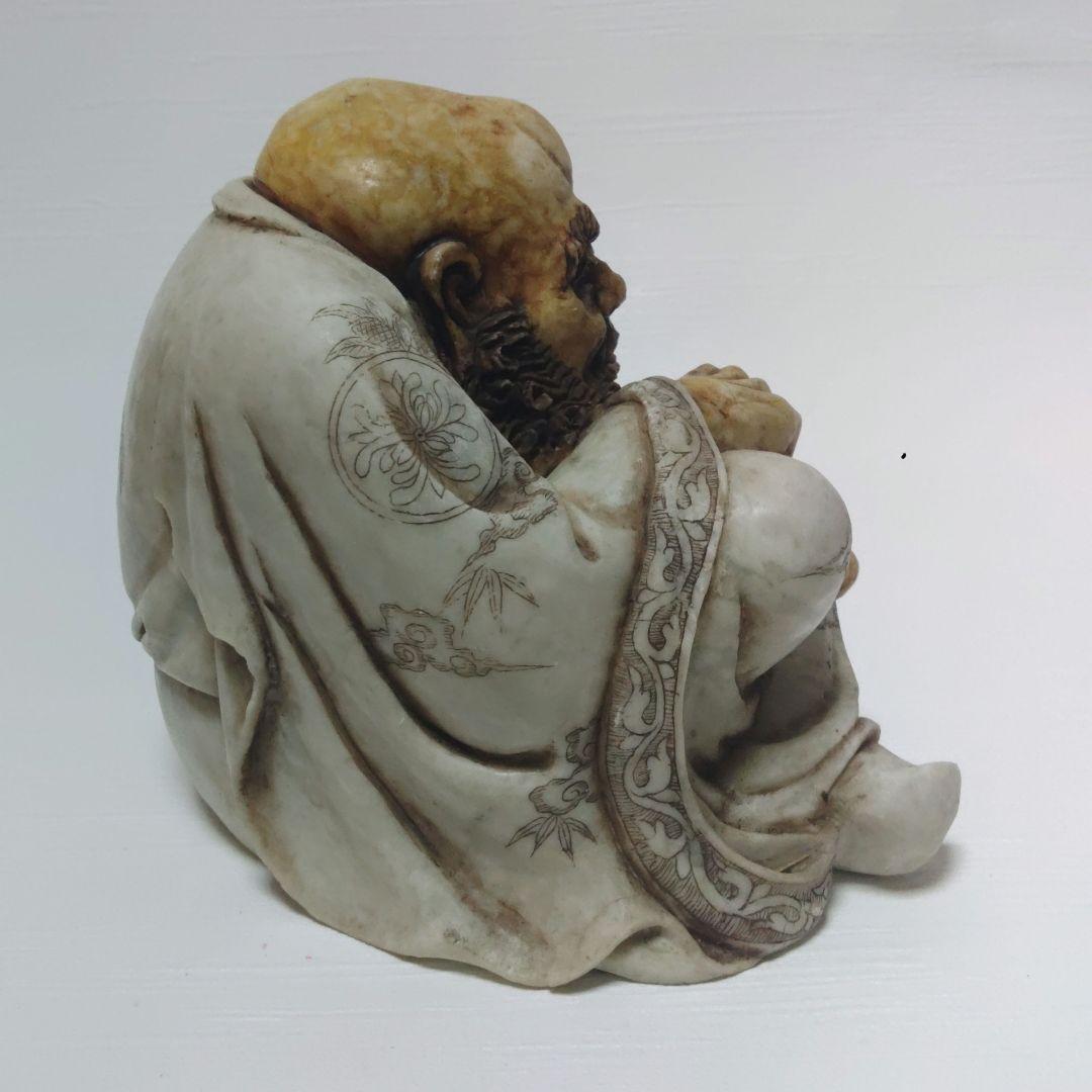 達磨大師　玉製　彫刻　置物　中国？　日本？　ミ10
