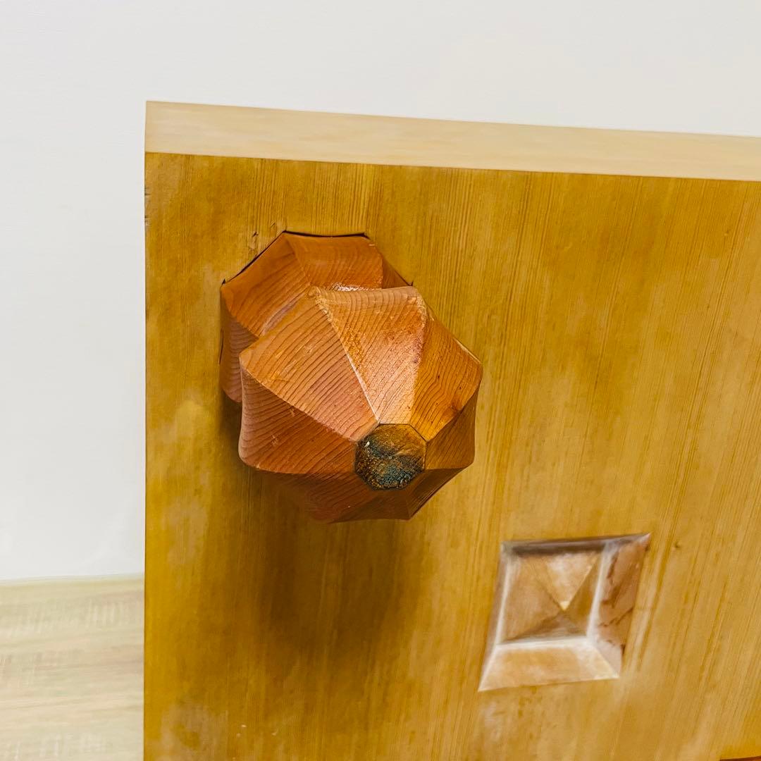 ★美品★ 囲碁 碁盤 天柾 柾目 ヘソ 脚付き 桐製盤覆い