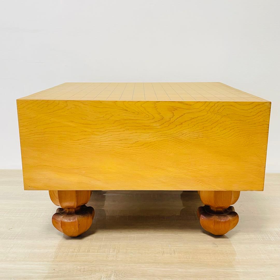 ★美品★ 囲碁 碁盤 天柾 柾目 ヘソ 脚付き 桐製盤覆い