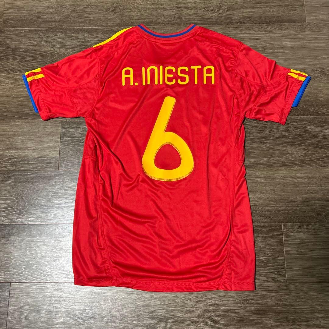 【未使用タグ付】イニエスタ　ユニフォーム　スペイン代表