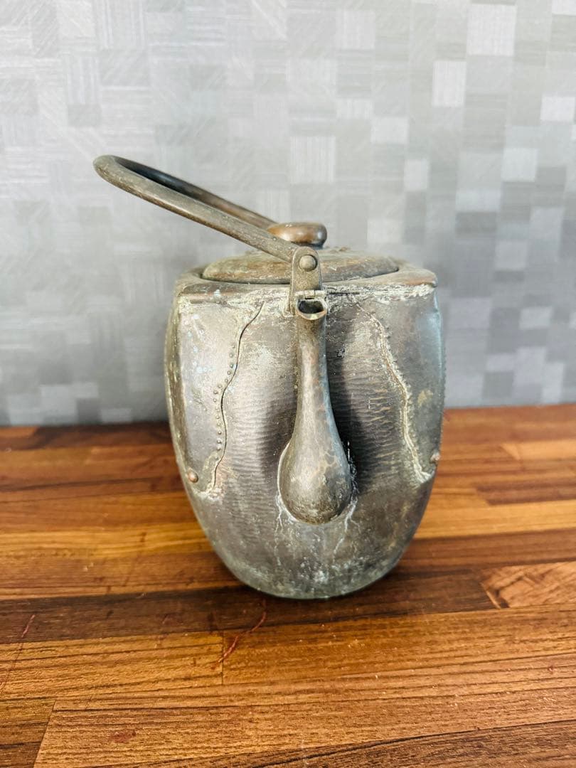 古銅 急須 大明宣徳五年 古置物 銅器 中国古賞物 蔵出 骨董品 アンティーク