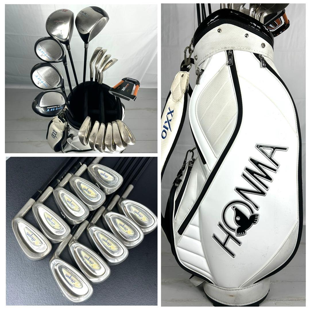 本格派 メンズゴルフクラブ 16本 フルセット ゴルフセット 豪華セット ホンマ