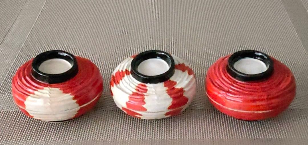 小蓋物　提灯３種