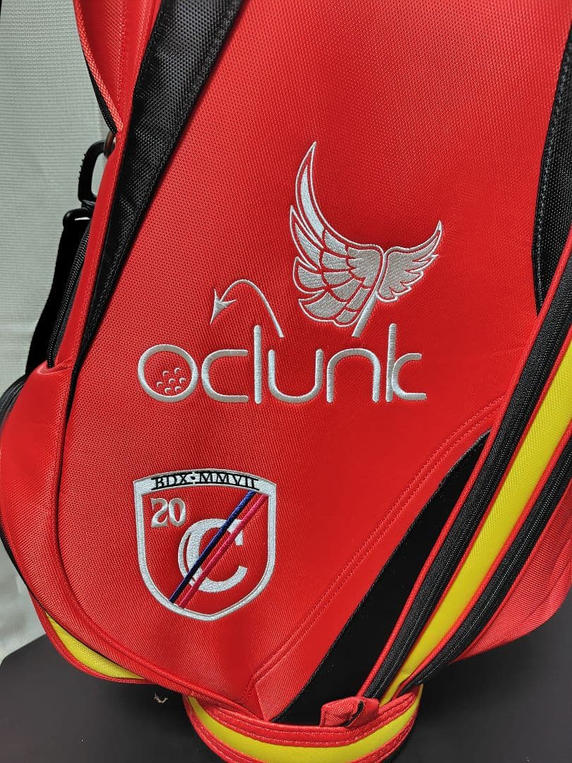 値下げ　clunk ゴルフバッグ 赤