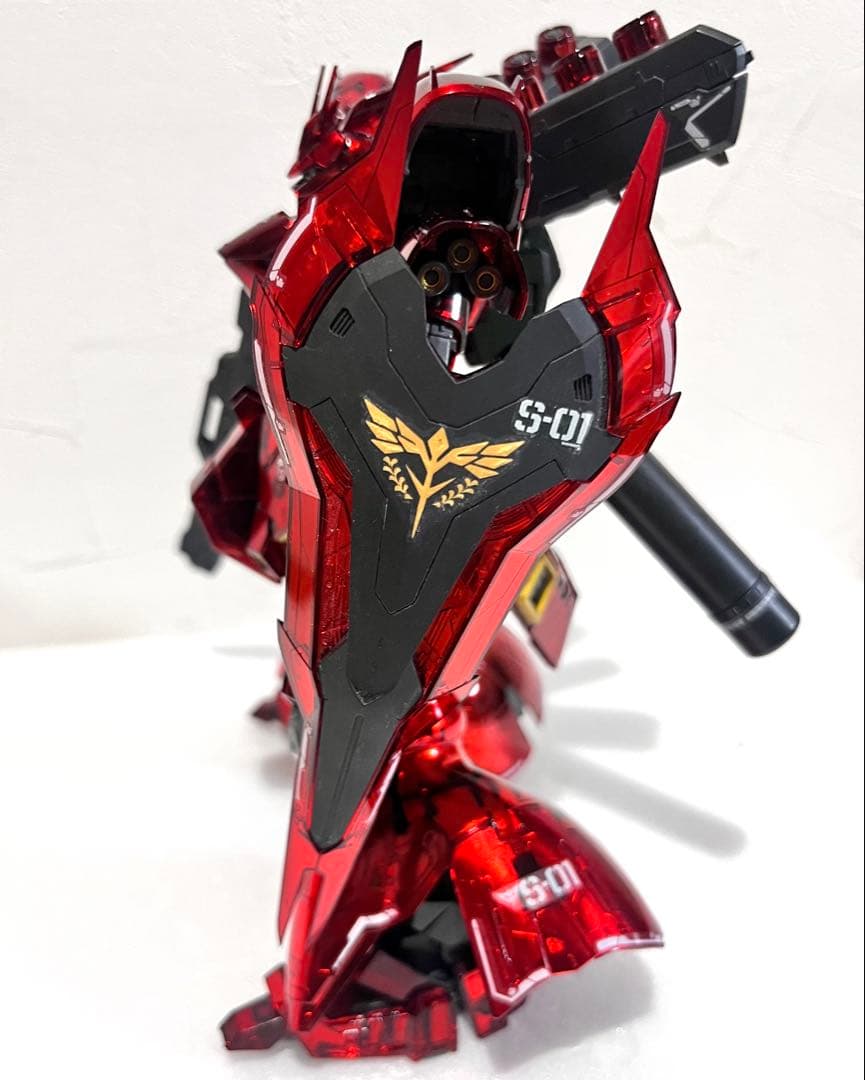 RG 1/144 サザビー メカニカルコアメッキ 完成品　水転写デカール付き