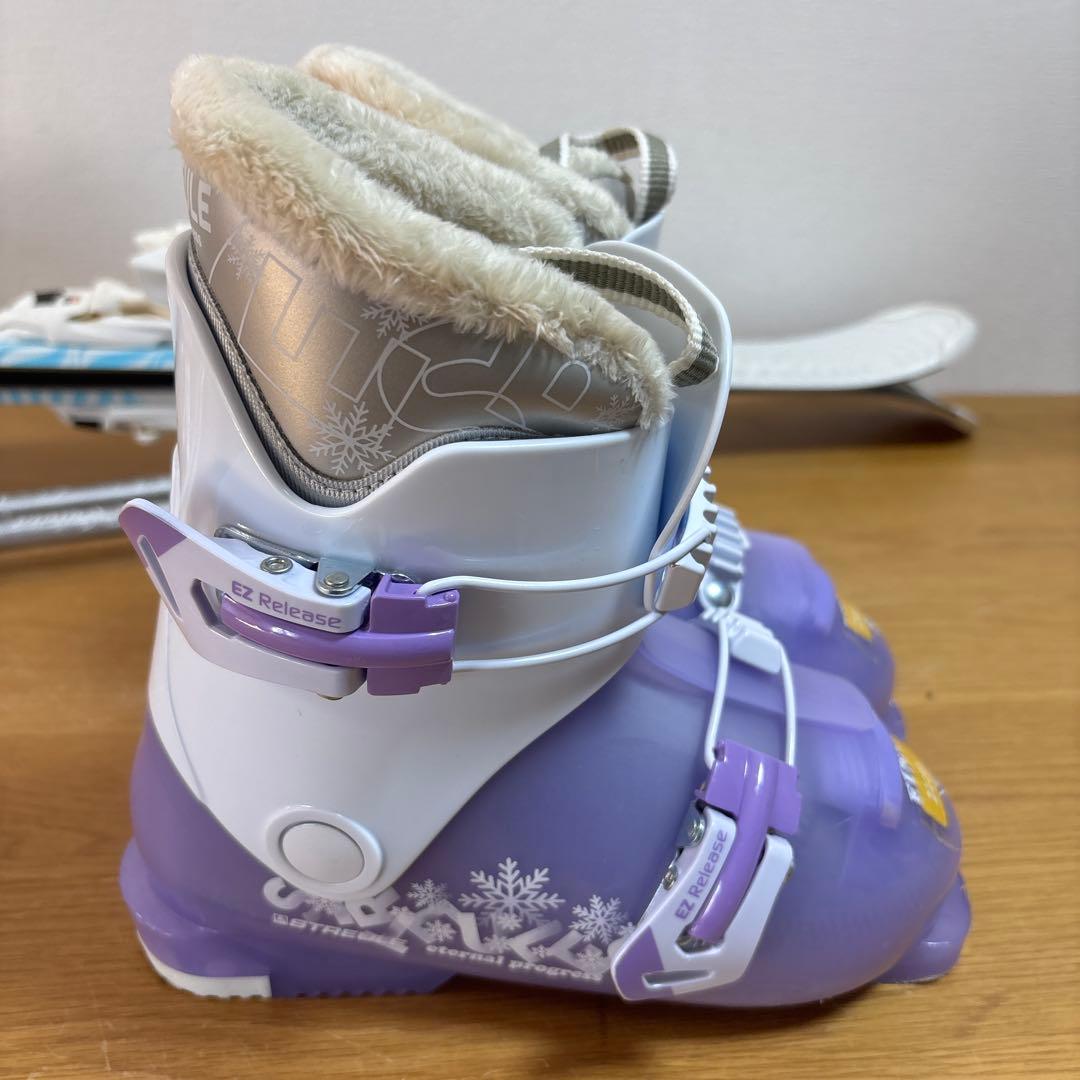 ジュニアスキーセット　VolklFLAIR 110cm 21cm ストック付