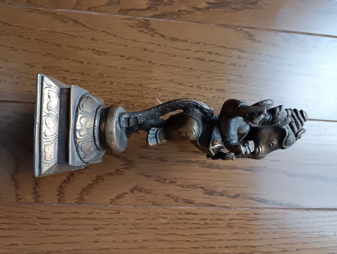 ガネーシャ像 2体　真鍮製