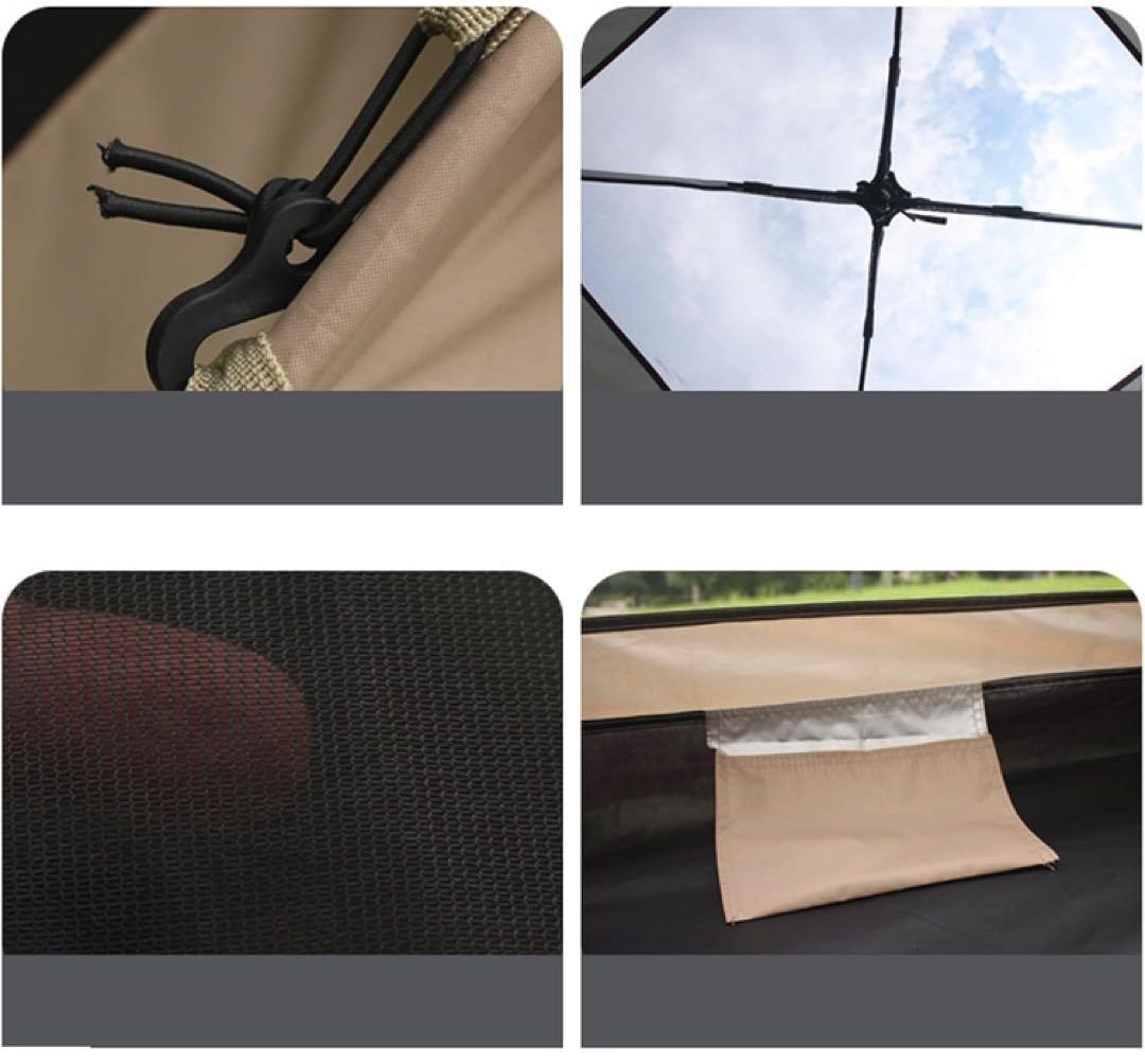 激安‼︎テント ワンタッチテント 全景天窓 ダブルドア　キャンプ　防災