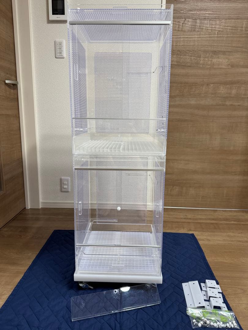 アクリルケージ⭐︎フクロモモンガ 暖房三角屋根セット 2WAY