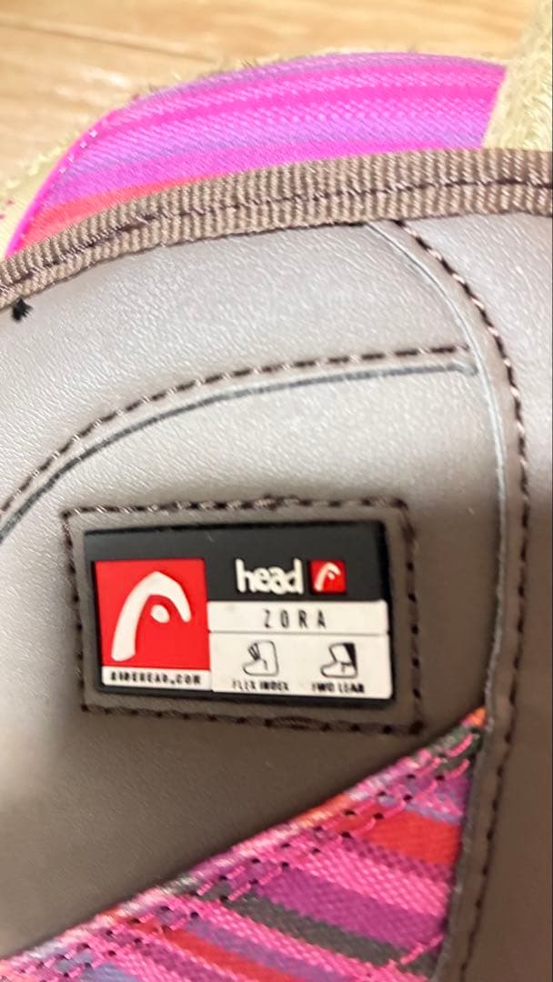 HEAD スノーボードブーツ 23cm ブラウン ピンク BOA システム