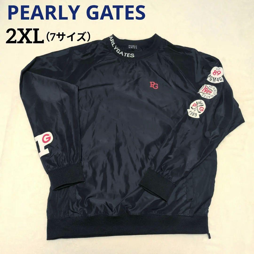 極美品♡パーリーゲイツ スニード プルオーバー ネイビー 2XL 7サイズ 防寒