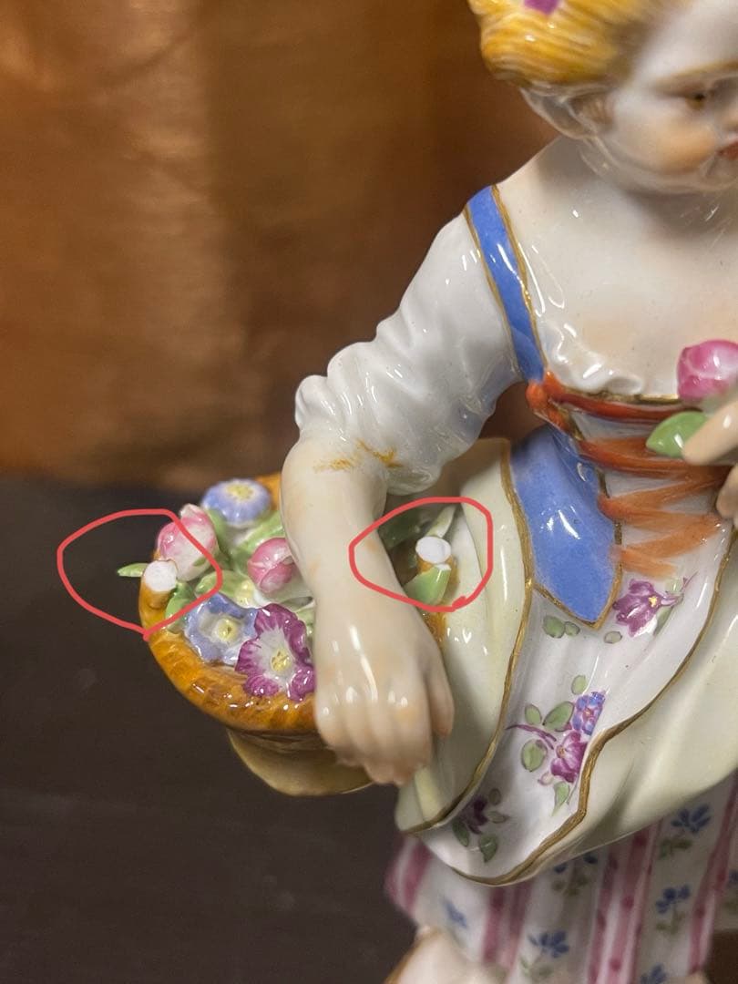 マイセン　人形　置物